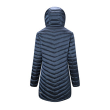 Down Puffer Coat - Black 3/4 Length