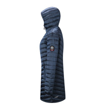 Down Puffer Coat - Black 3/4 Length