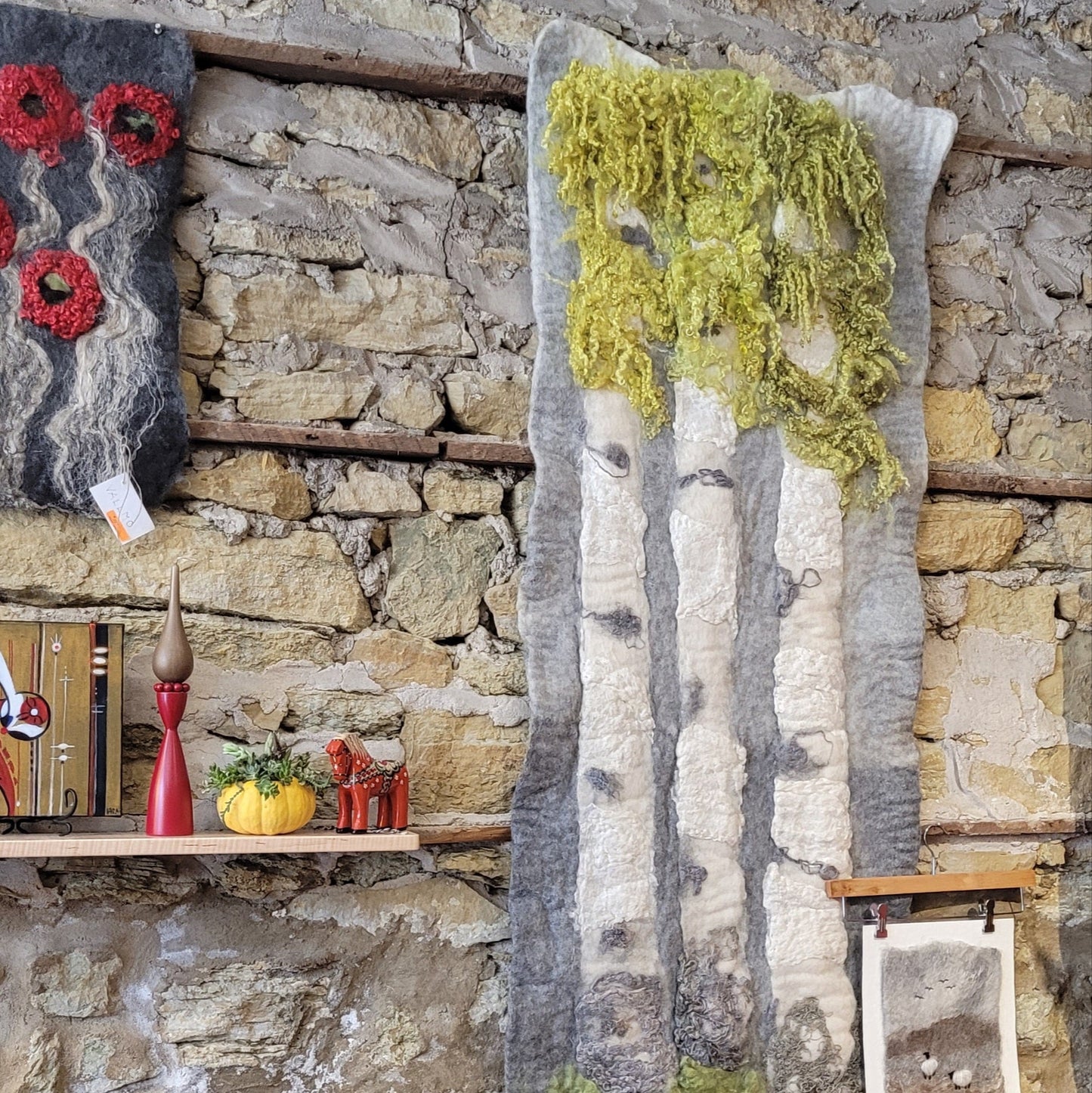 #1 Wool Art ~ SPRING Birch