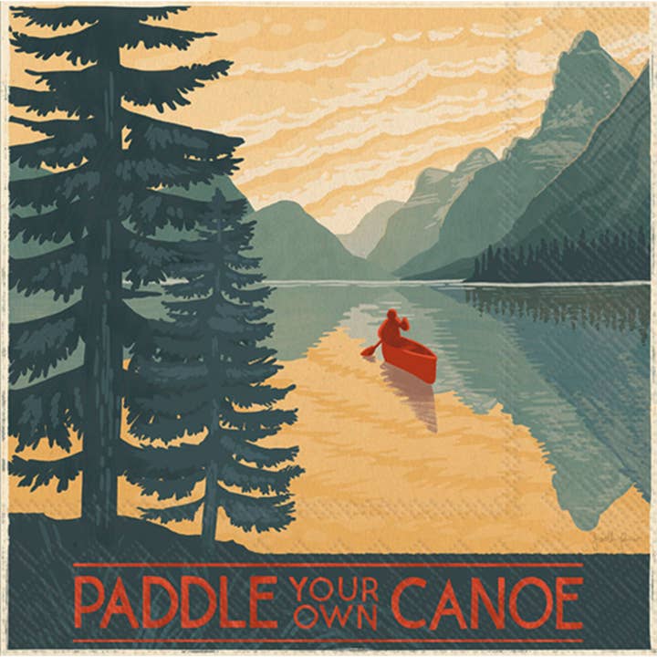 Cocktail Napkin - Paddle Your Own Canoe