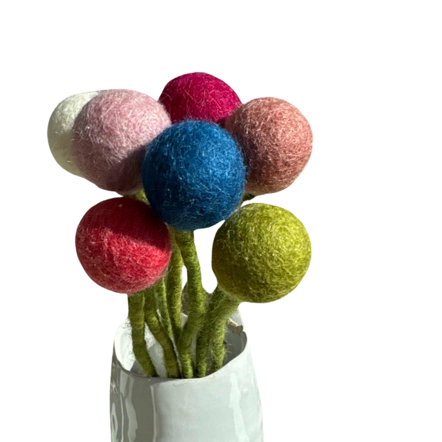 Hand Felted Ball Flower