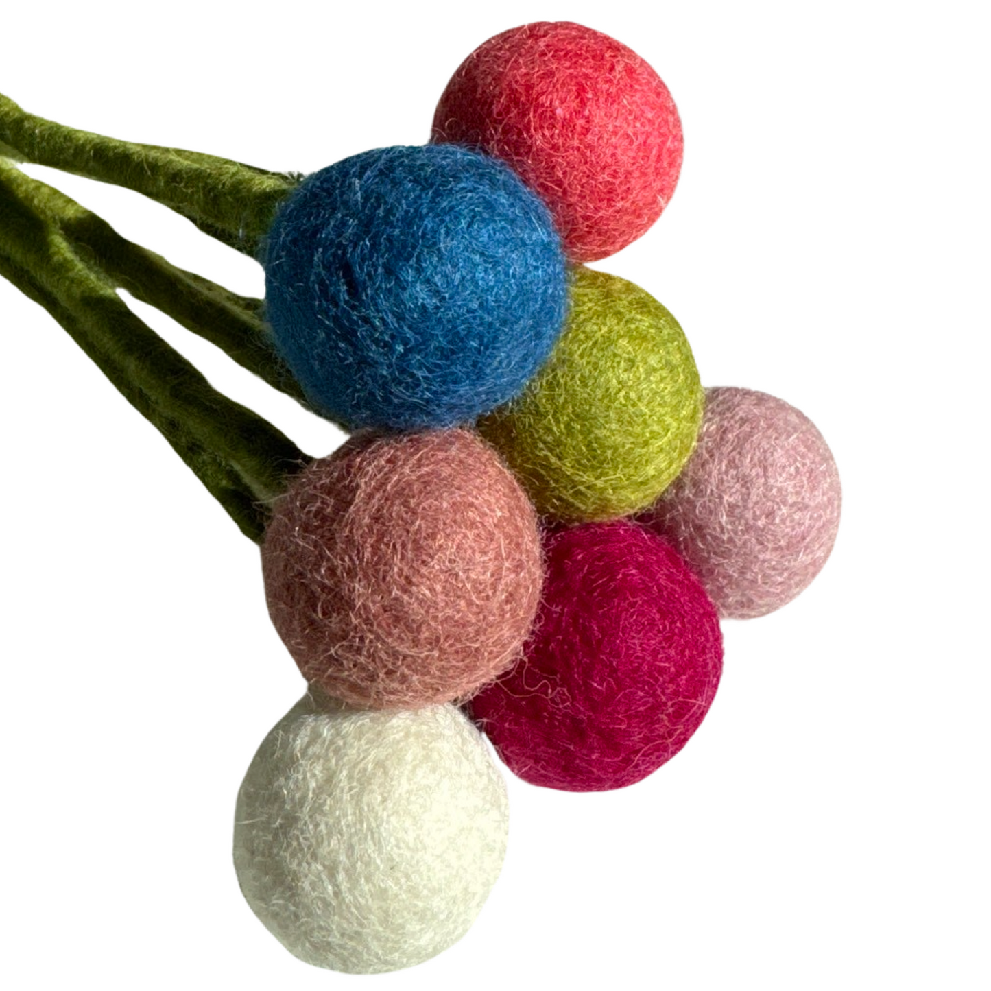 Hand Felted Ball Flower