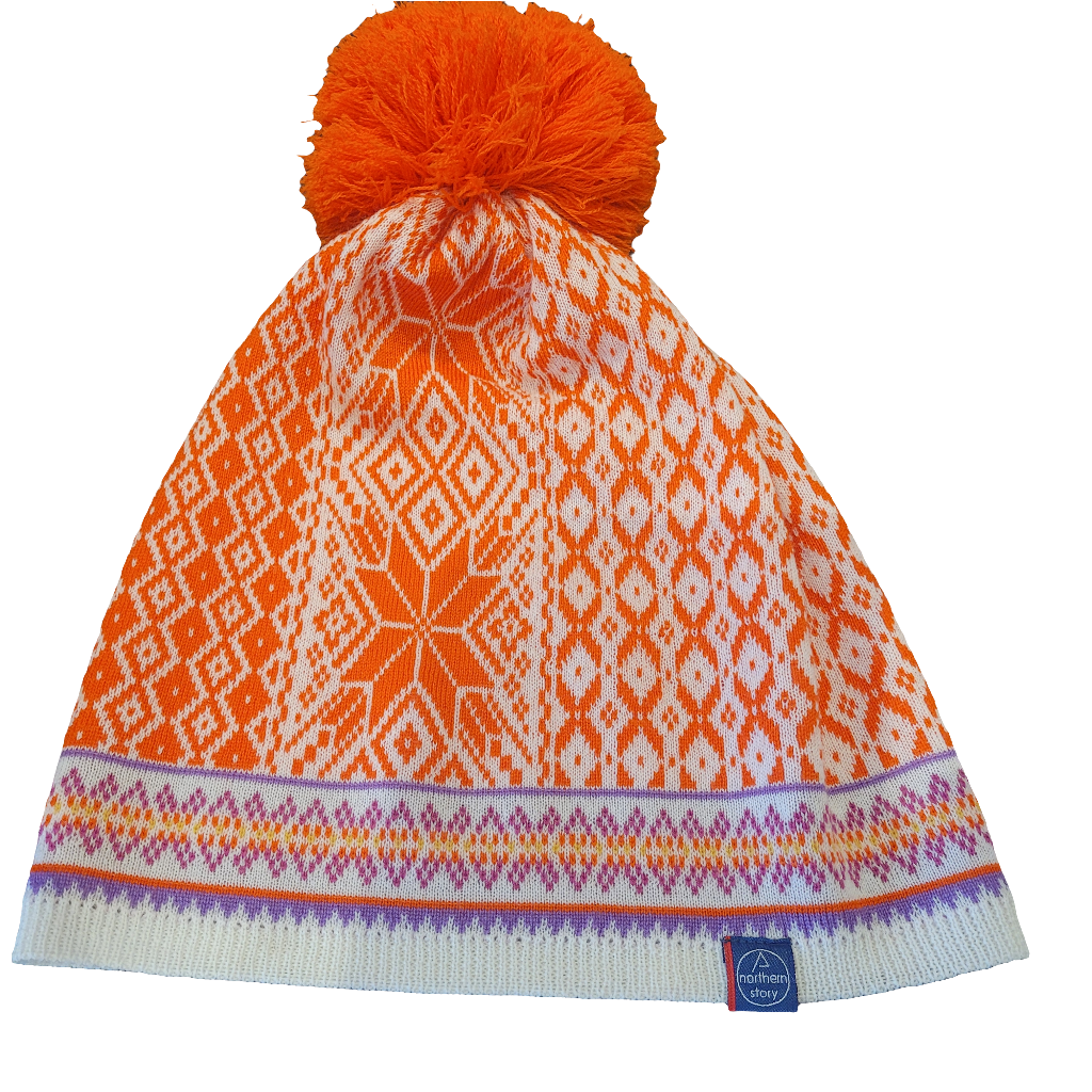 Merino Wool Hat in Rebel Pattern