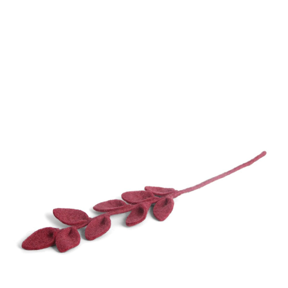 Hand Felted Autumn Red Leaf