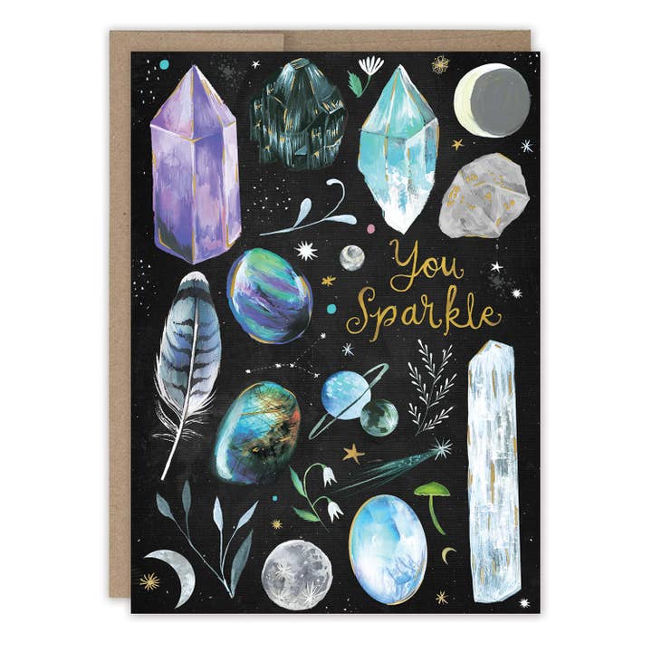 Sparkly Gem Birthday Card