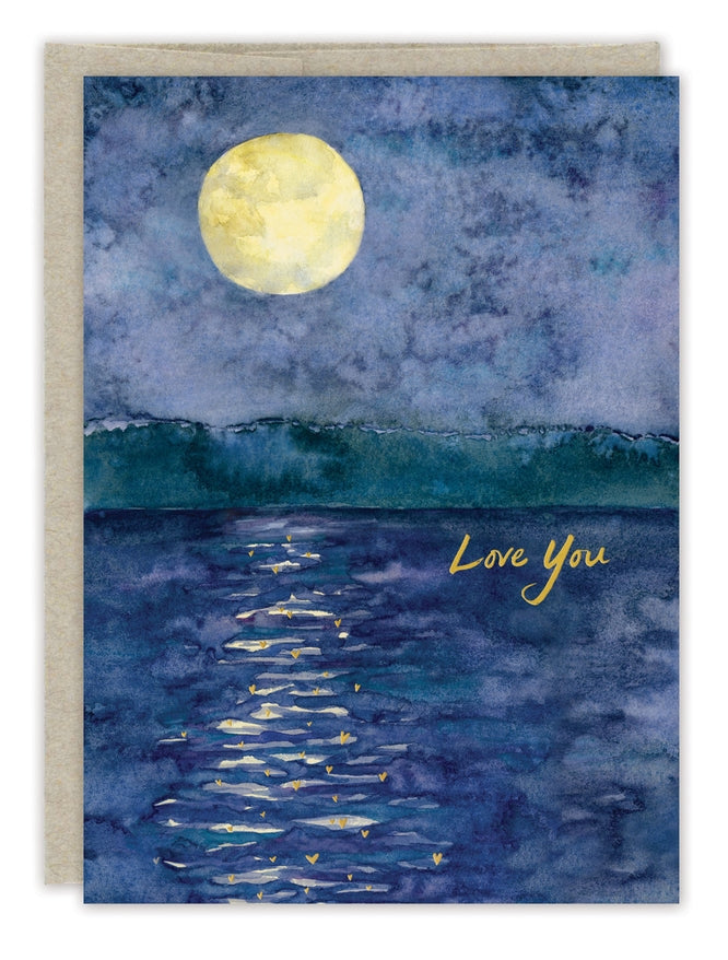 Moon Over Water LOVE Card
