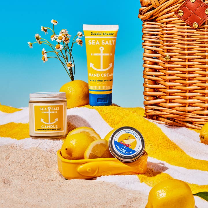 LEMON Sea Salt Candle