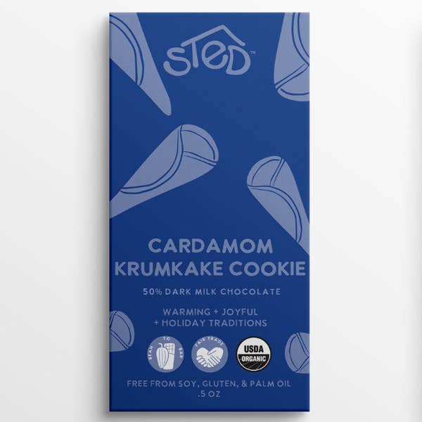 Mini Cardamom Krumkake Cookie Chocolate