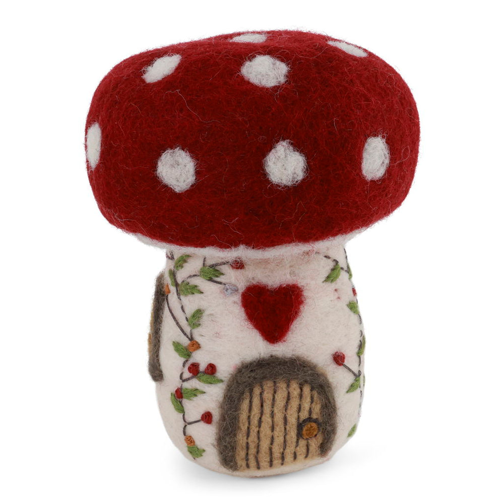 Mushroom House Hand Felted Large