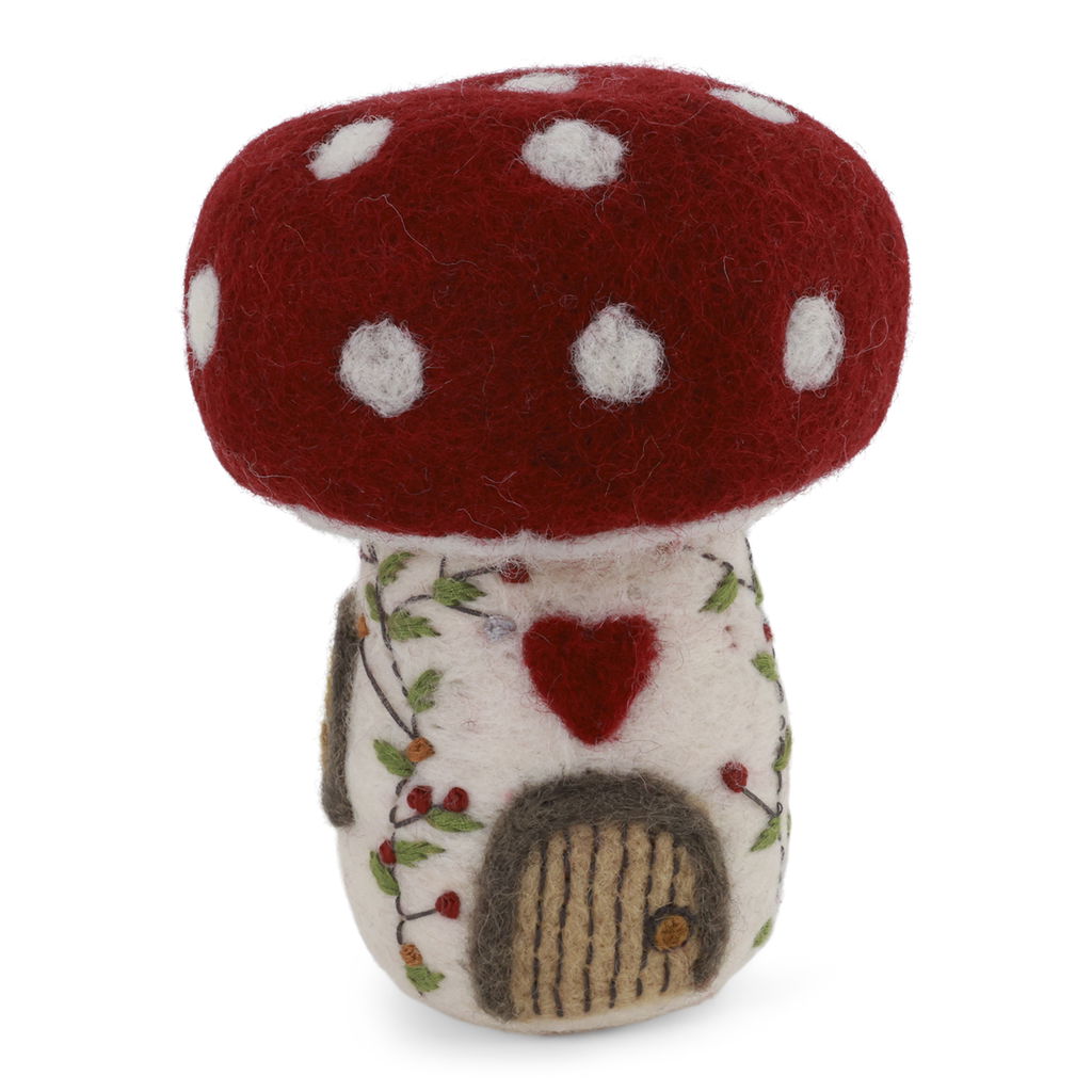 Mushroom House Hand Felted Large