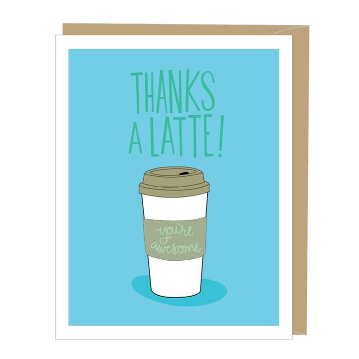 Latte Thank You Card