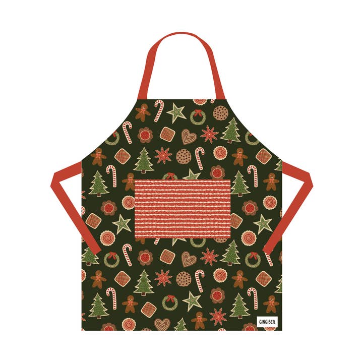 Christmas Holiday Cookies Pocket Apron