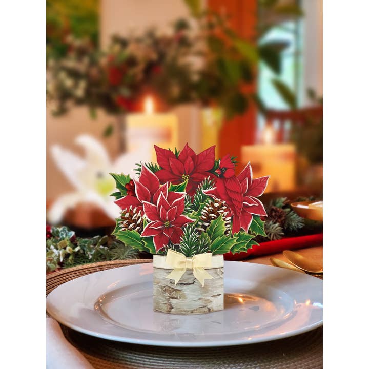 
                      
                        A Pop-Up Mini Birch Poinsettia Card
                      
                    