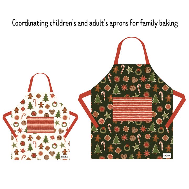 Christmas Holiday Cookies Pocket Apron