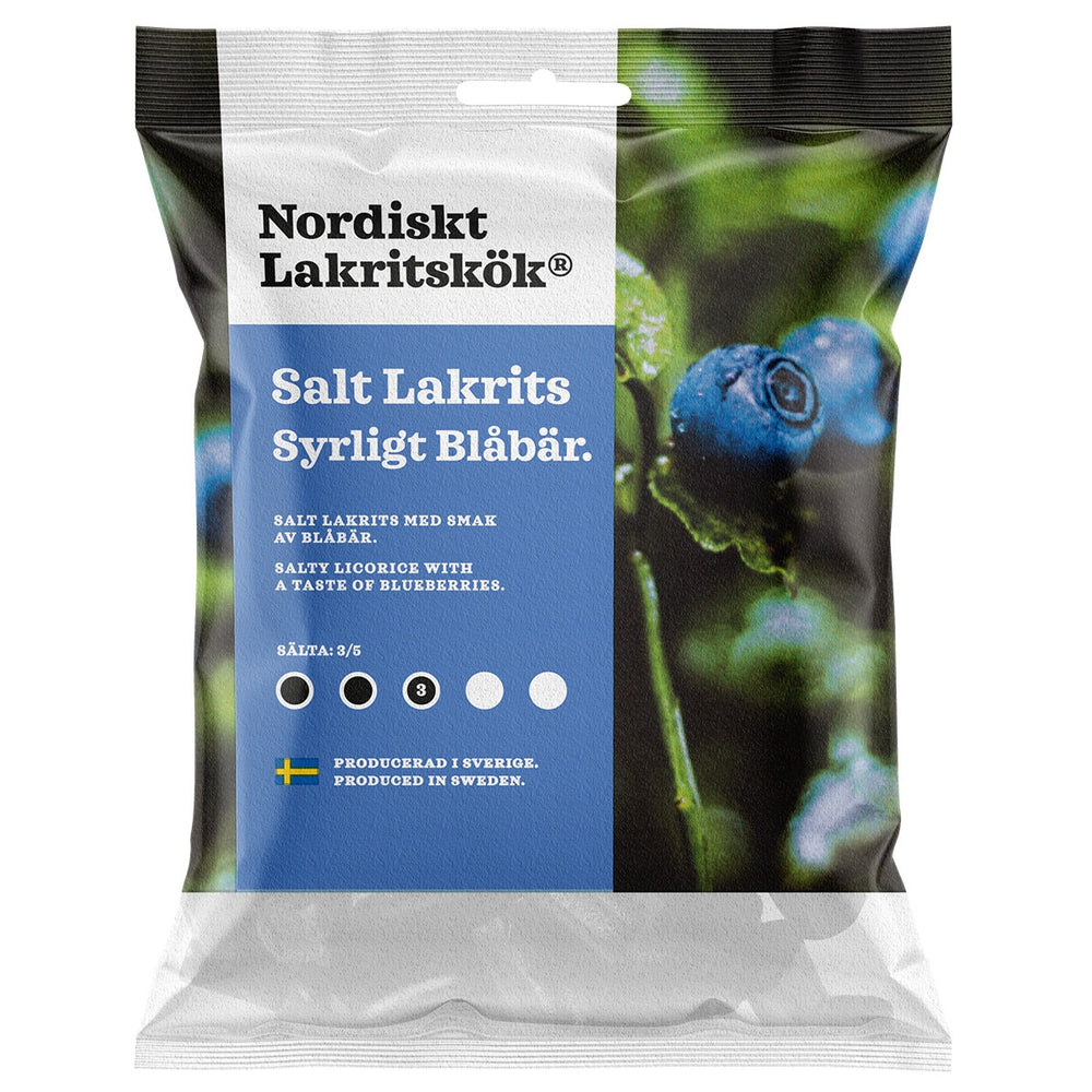 Nordiskt Lakritskok Salt Licorice - Sour Blueberry