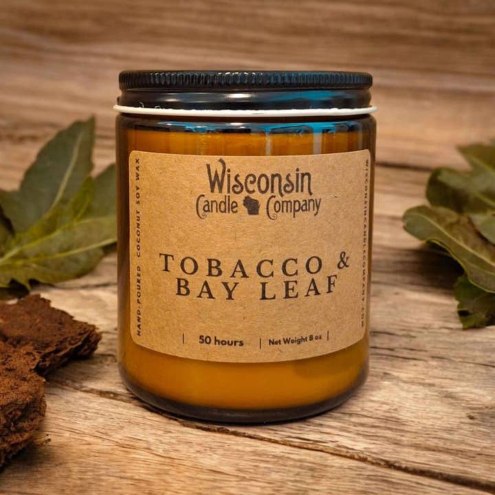 Hygge Candle Jar -Tobacco & Bay Leaf