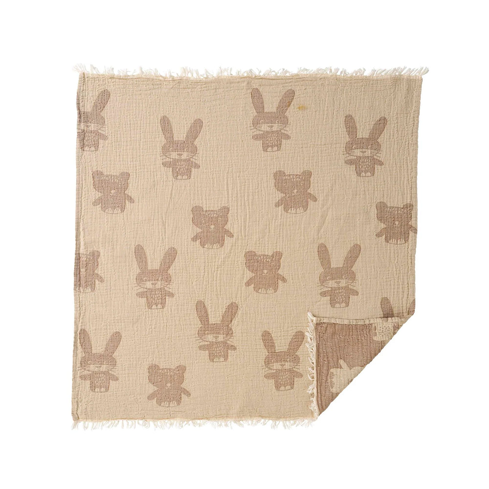 Baa Baa Woven Cotton Baby Blanket