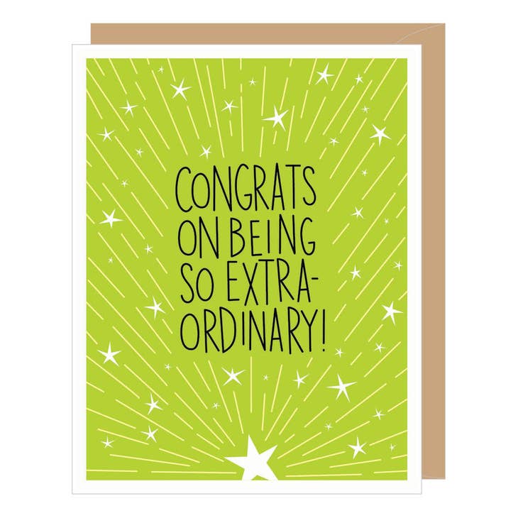 Extraordinary Congrats Card
