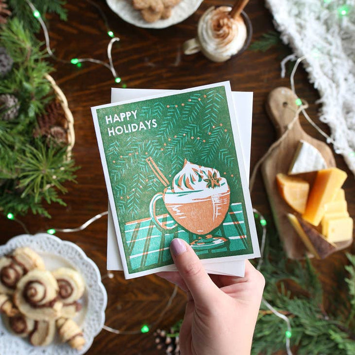 Happy Holidays Eggnog Seasonal Card