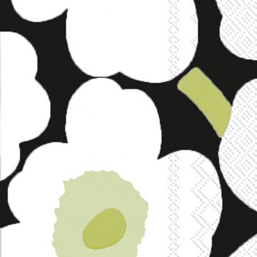 Marimekko UNIKKO Black Guest Napkin