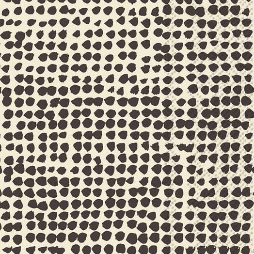 Marimekko ORKANEN Linen Black Guest Napkin