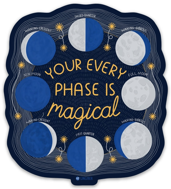 Every Moon Phase Sticker