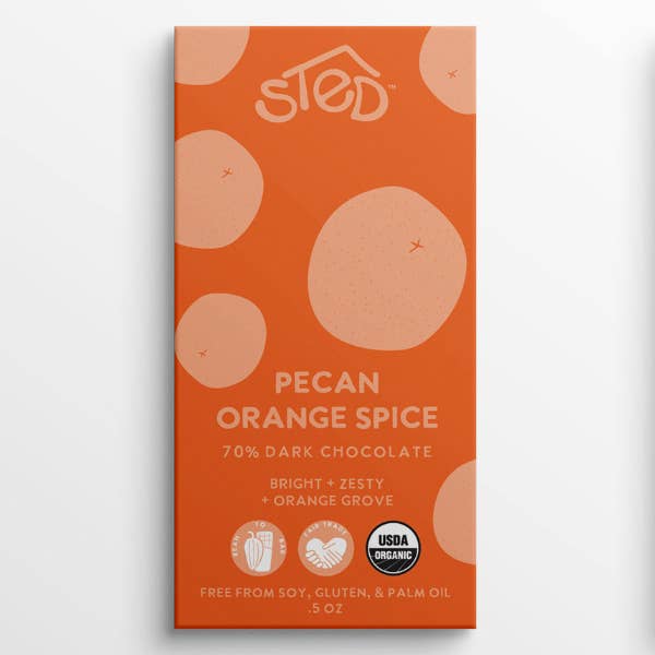 Mini Pecan Orange Spice Chocolate