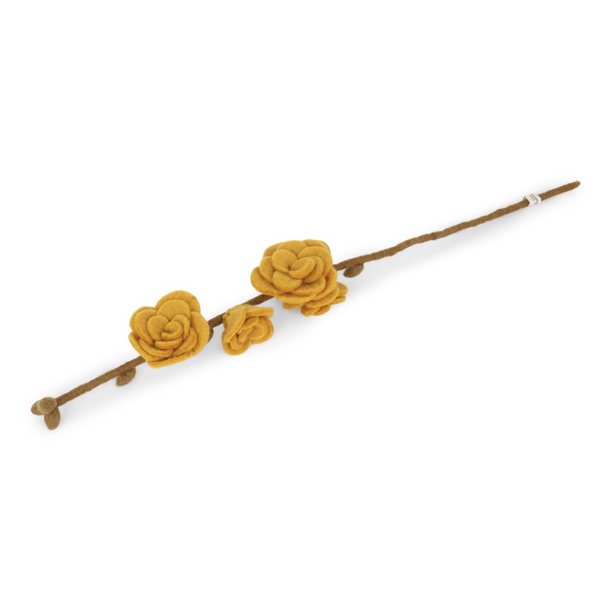 Hand Felted Rose Branch