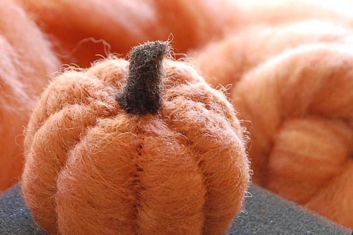Needle Felting Kit - Pumpkin