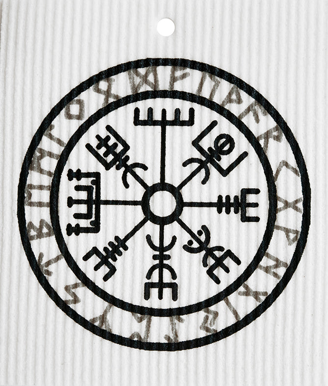 Nordic Compass Rune Swedish Towel