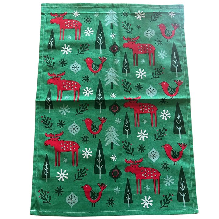 Skogsbarn Holiday Cotton Tea Towel