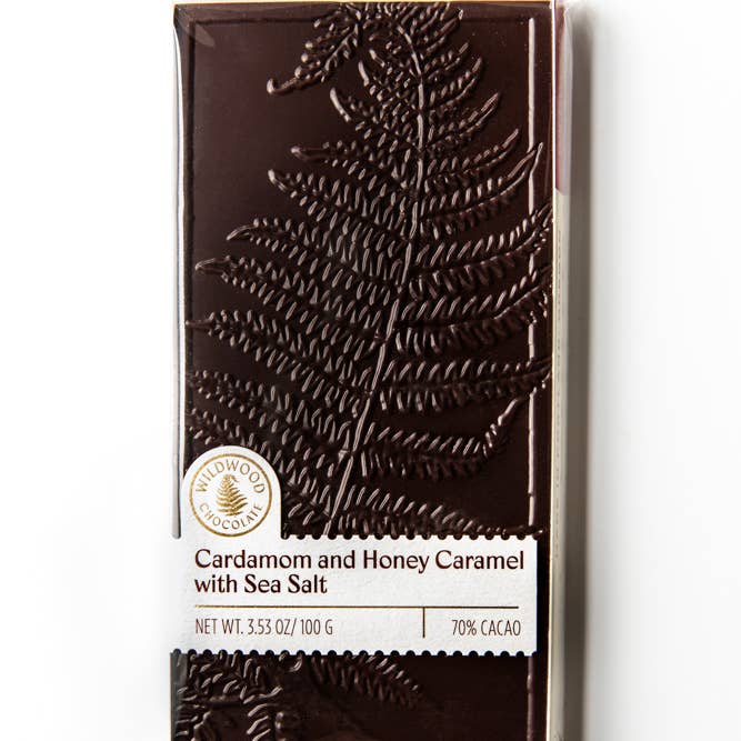 Cardamom & Honey Caramel with Sea Salt Chocolate Bar