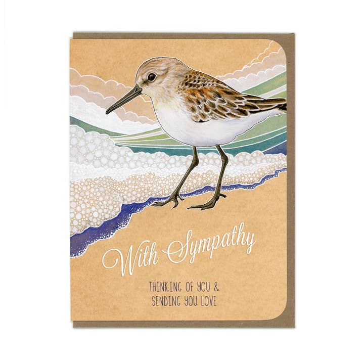 Sympathy - Sandpiper- Greeting Card