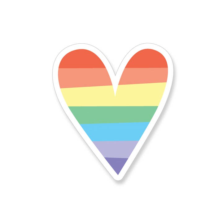 Rainbow Heart Sticker