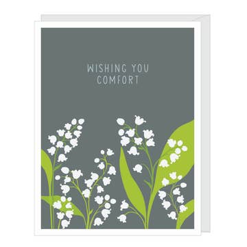 Lily of the Valley Sympathy Comfort Card