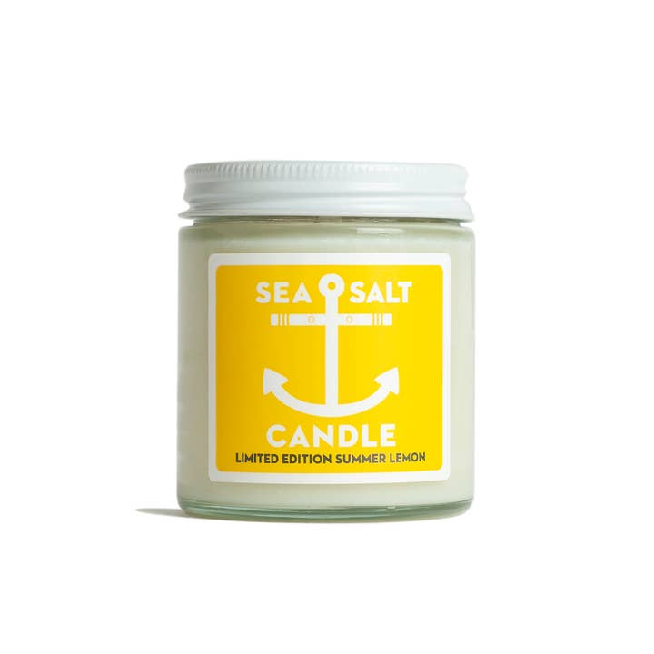 LEMON Sea Salt Candle