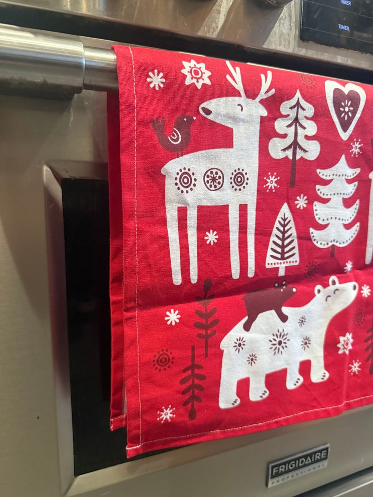 Skogsbarn Holiday Cotton Tea Towel