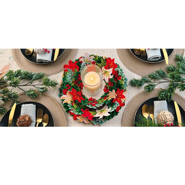 
                      
                        A Pop-Up Large Winter Joy Wreath - Décor w/ Mailing Card
                      
                    