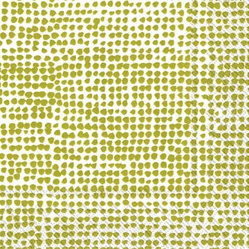 Marimekko ORKANEN White/Green Cocktail Napkin