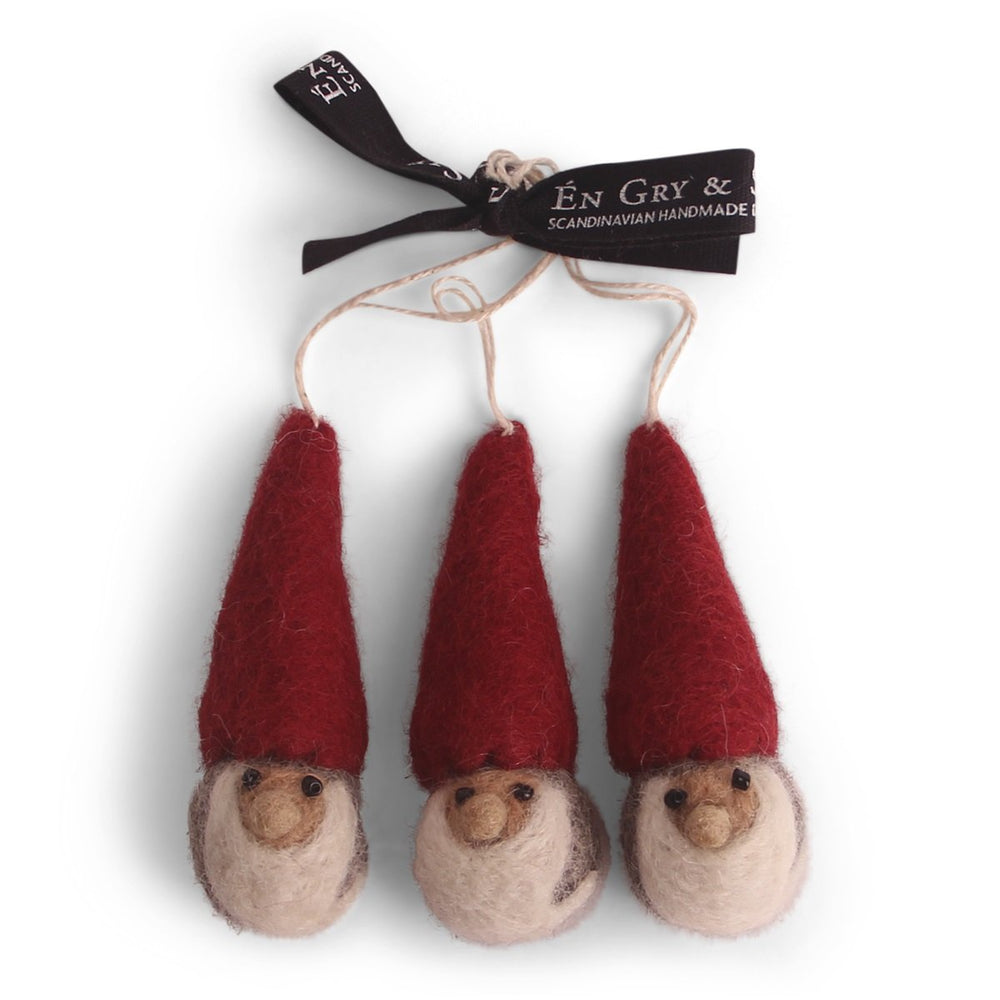 Gnome Felted Ornaments