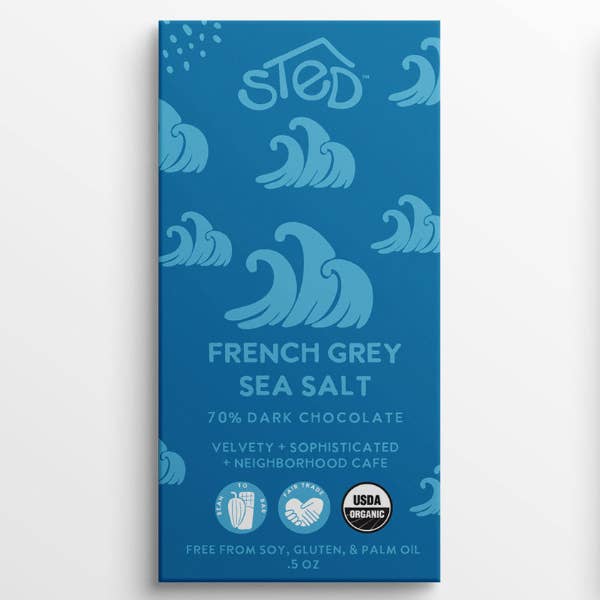 Mini French Grey Sea Salt Chocolate Bar
