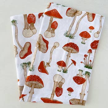 Enchanted Mushroom Tea Towel