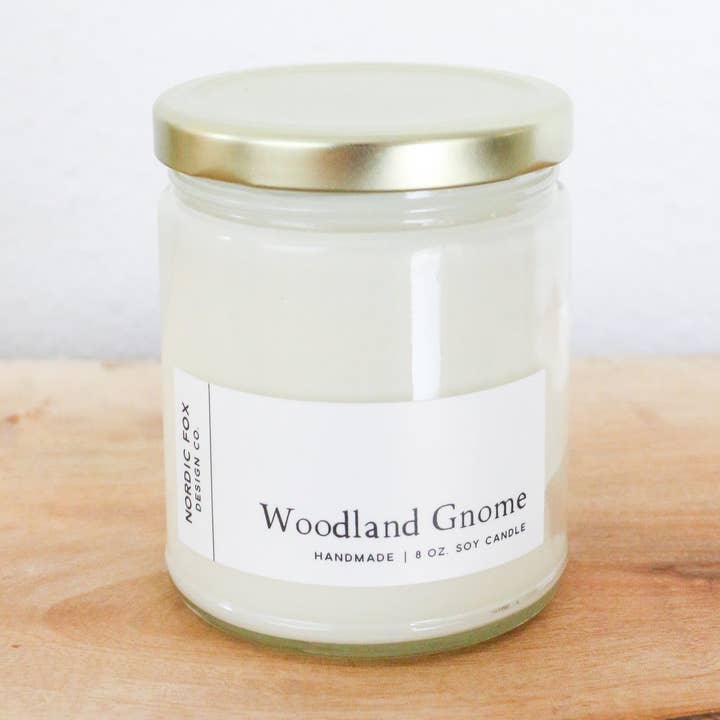 Woodland Gnome Handmade Soy Candle