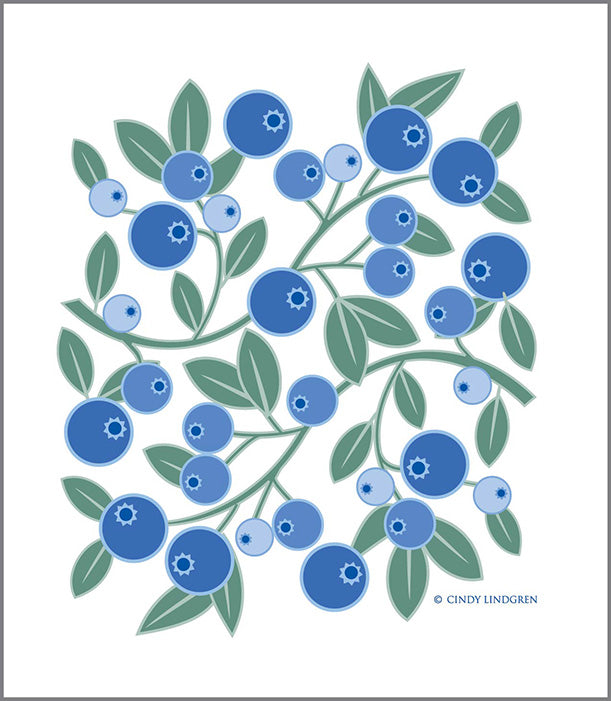 Blueberries Dishcloth