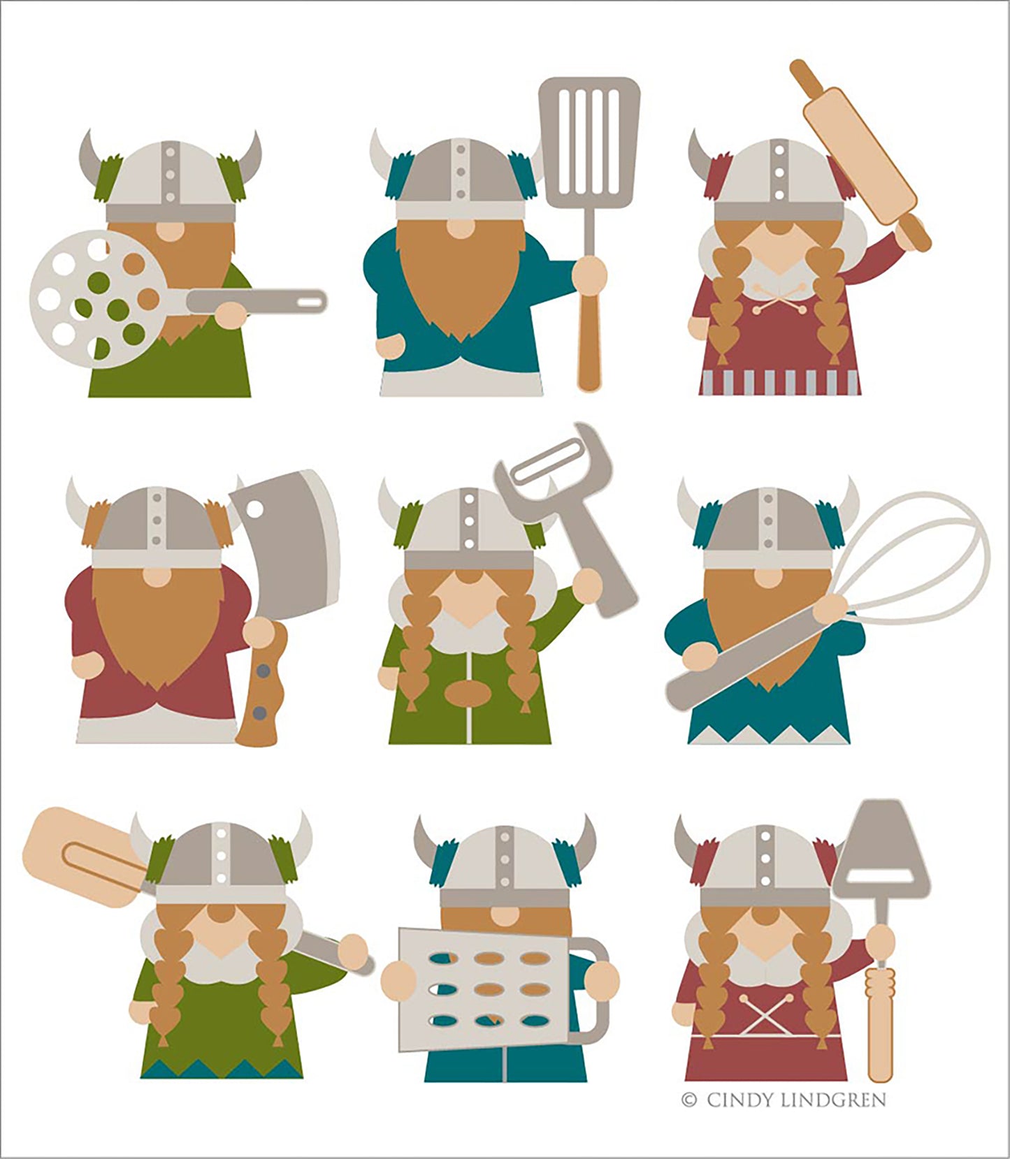 Kitchen Vikings Dishcloth
