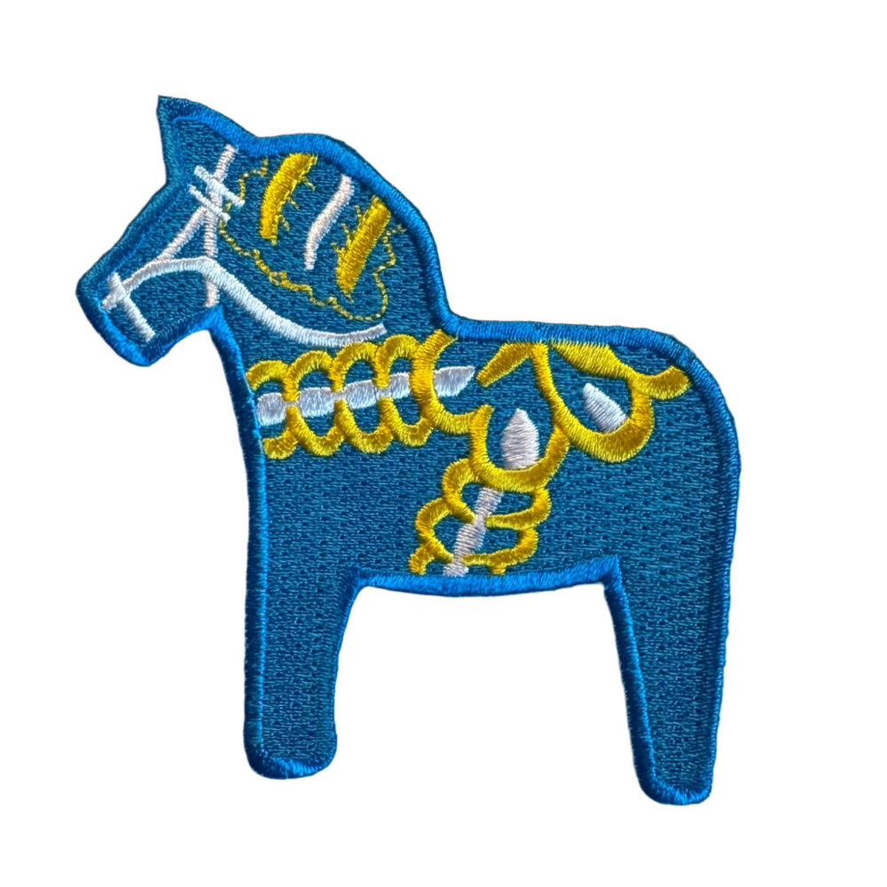 Dala Horse Iron On Patch