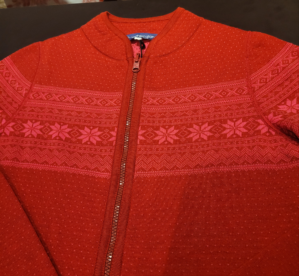 Setesdal Cardigan - Red/ Pink