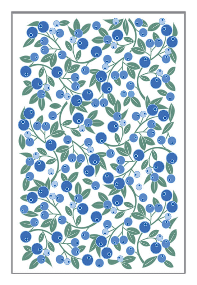 Blueberries Tea Towel