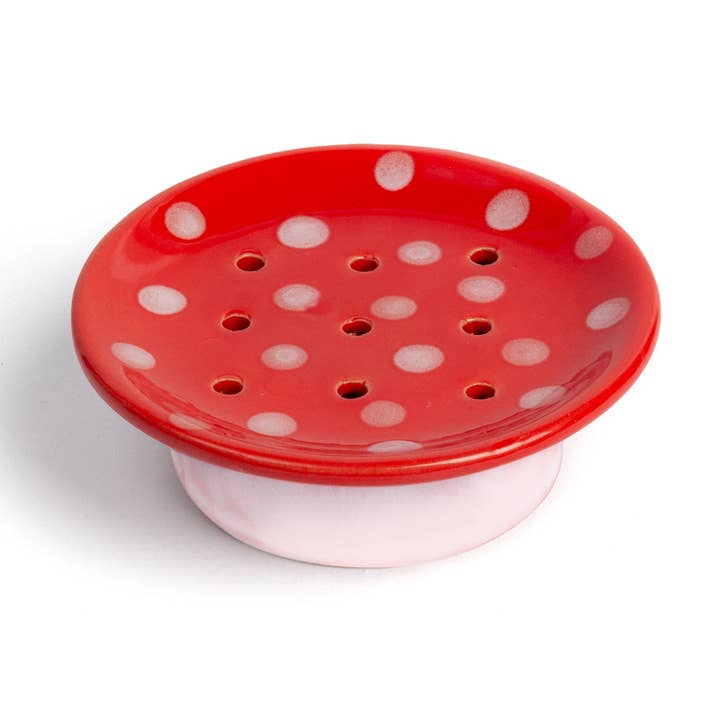 MUSHROOM Soap Dish - Red