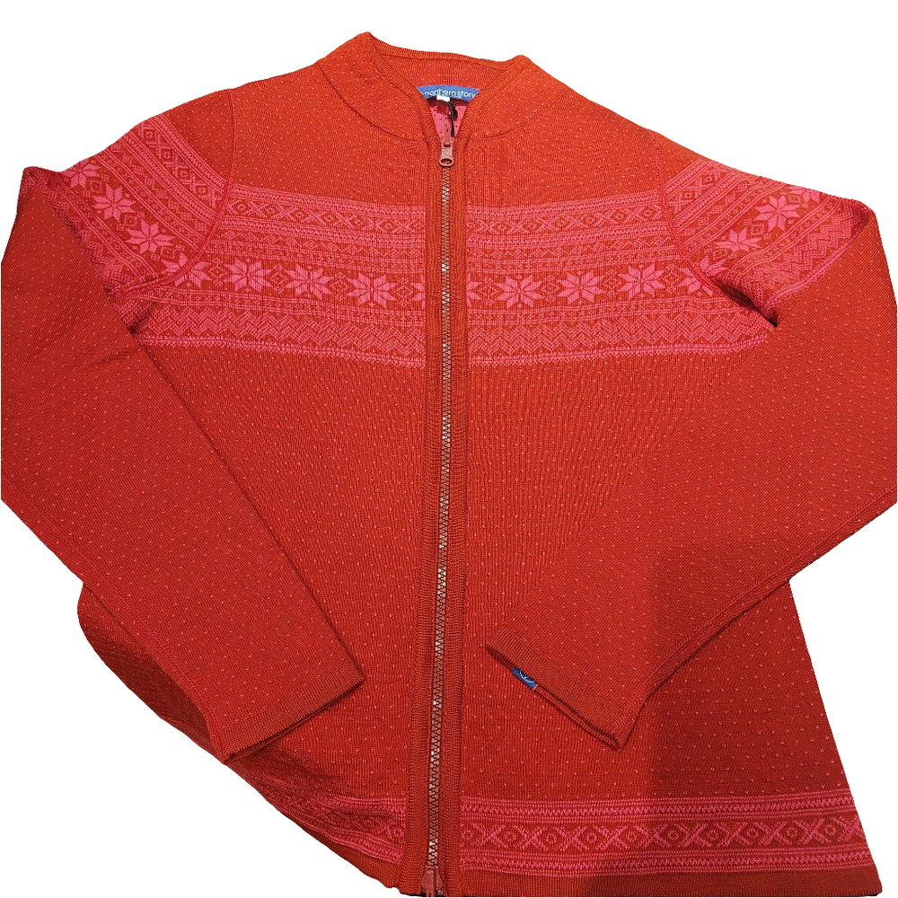 Setesdal Cardigan - Red/ Pink